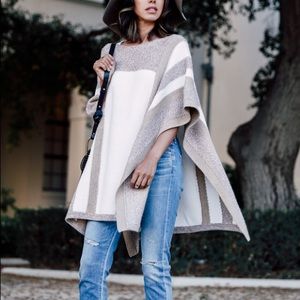 Club Monaco Imani Wool Poncho Sz XS/S